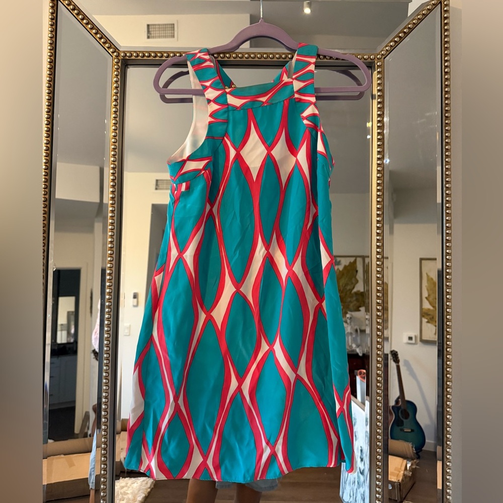 Alice & Trixie Turquoise and Pink Dress